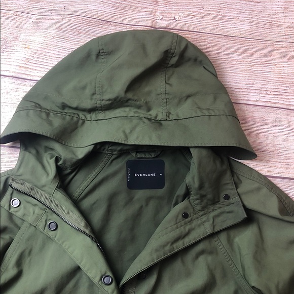 Everlane Green Hooded Utility Jacket 🩵 - Picture 3 of 7